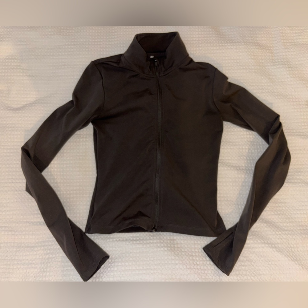 Dark Grey H&M Women's Zip-Up Top